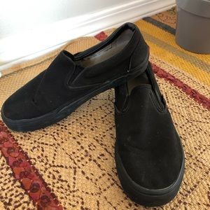 Black slip on vans